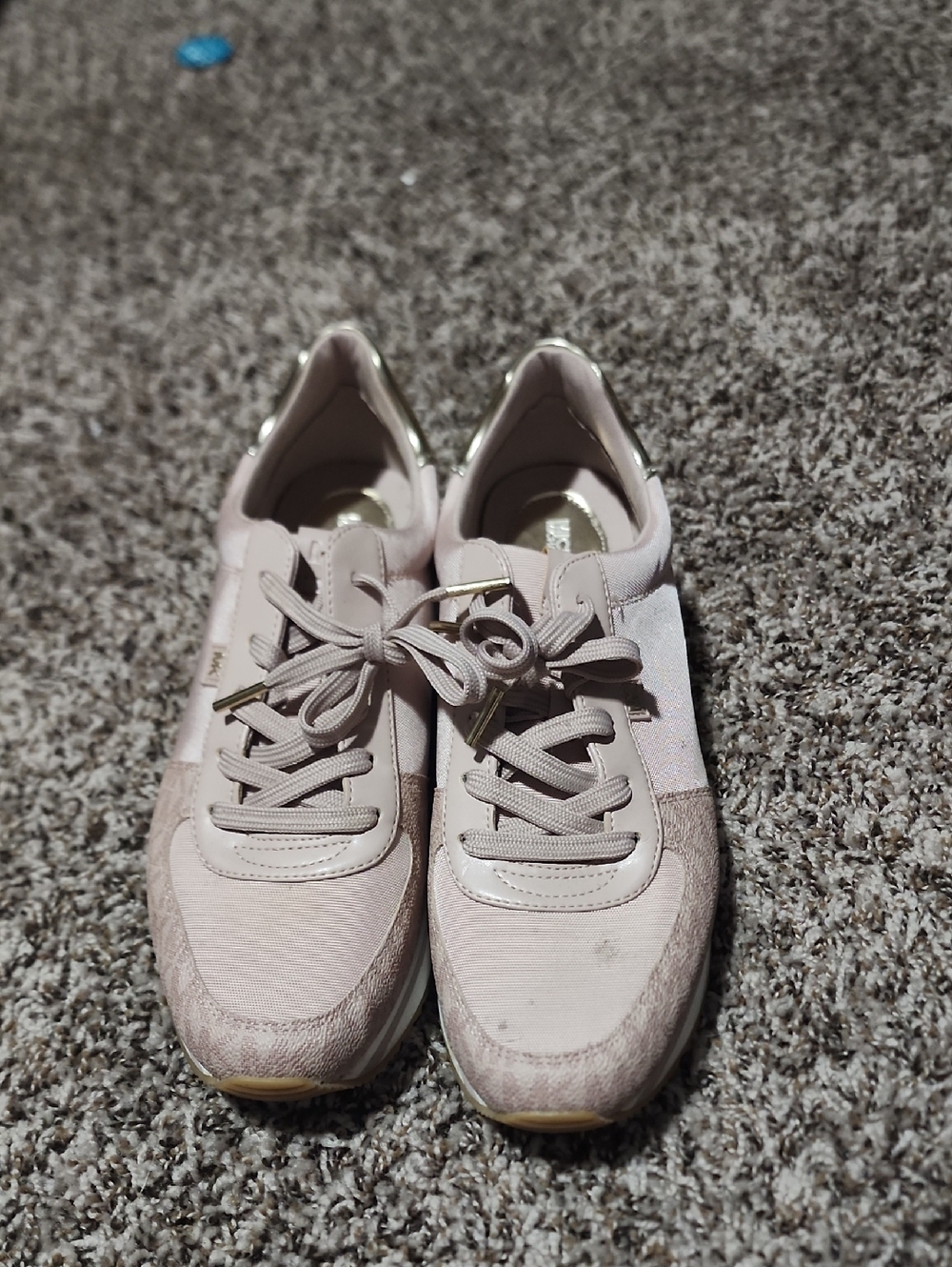 MICHAEL Michael Kors Women's Pale Pink Lace-Up Sneakers